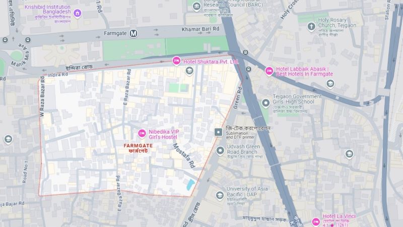 ফার্মগেটে বোমা সদৃশ বস্তু, ঘিরে রেখেছে পুলিশ